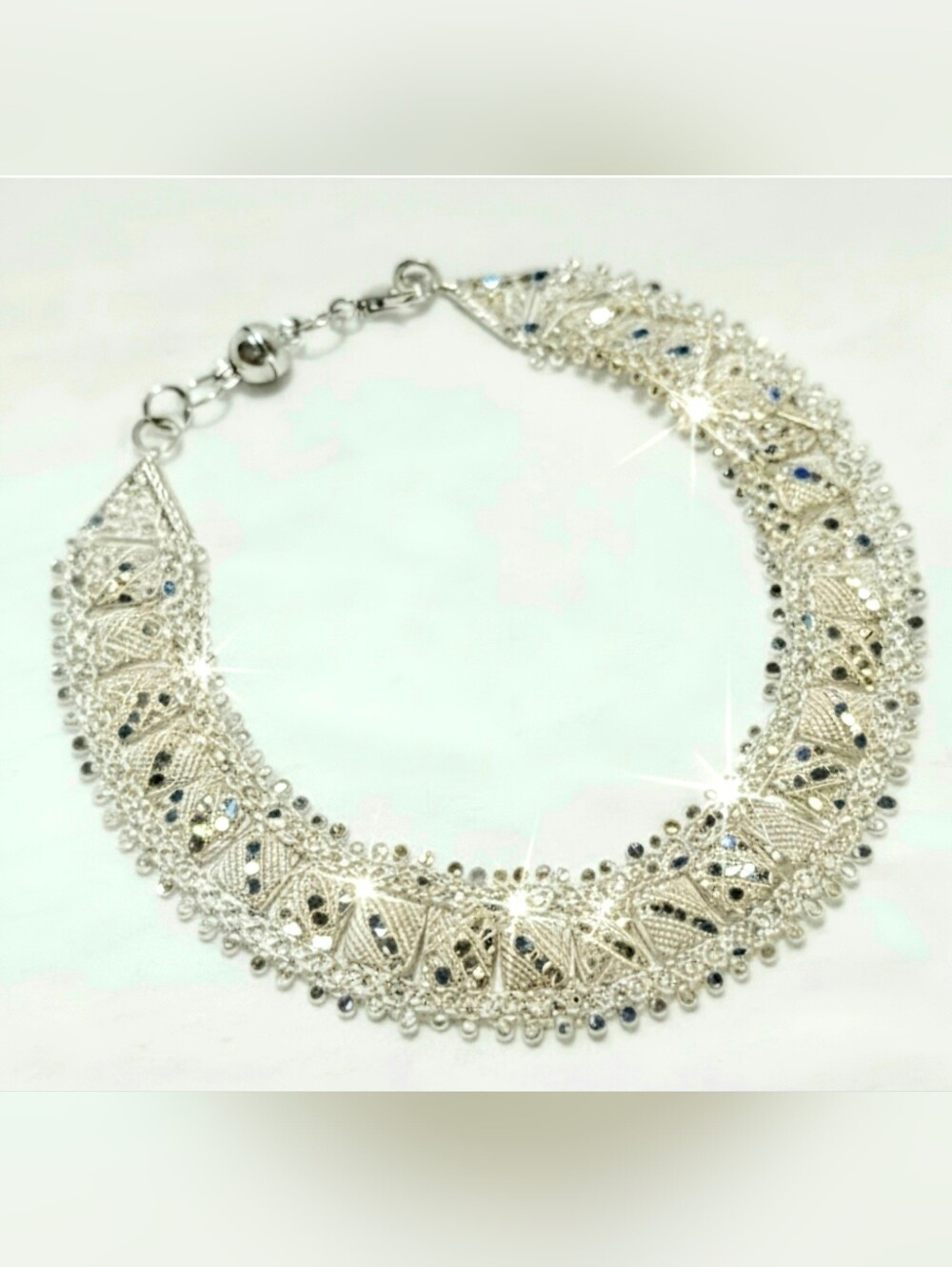 Authentic Bali Sterling Silver .925 Artisan Anklet